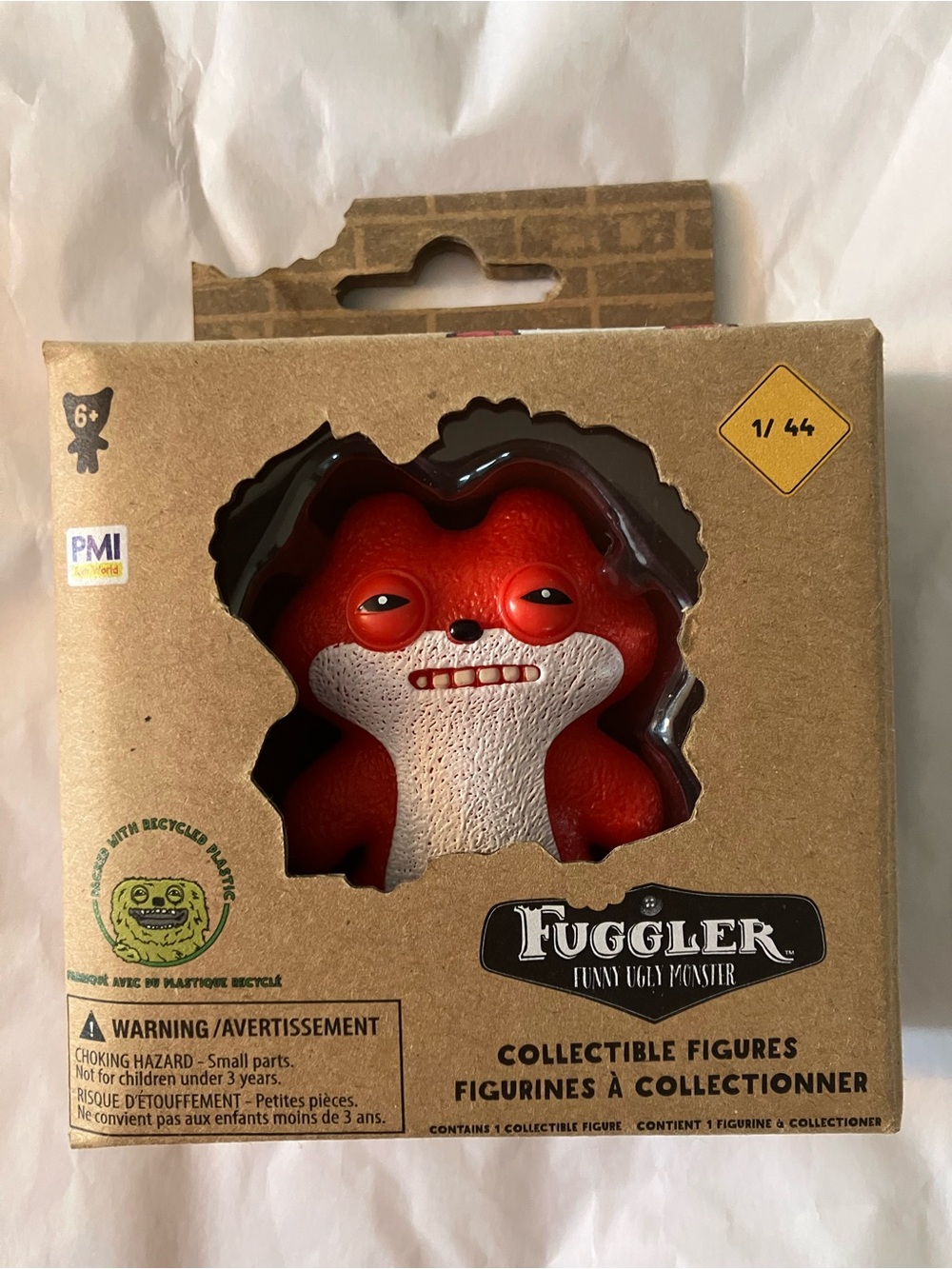 NWT Fuggler Red & White Collectible Figure